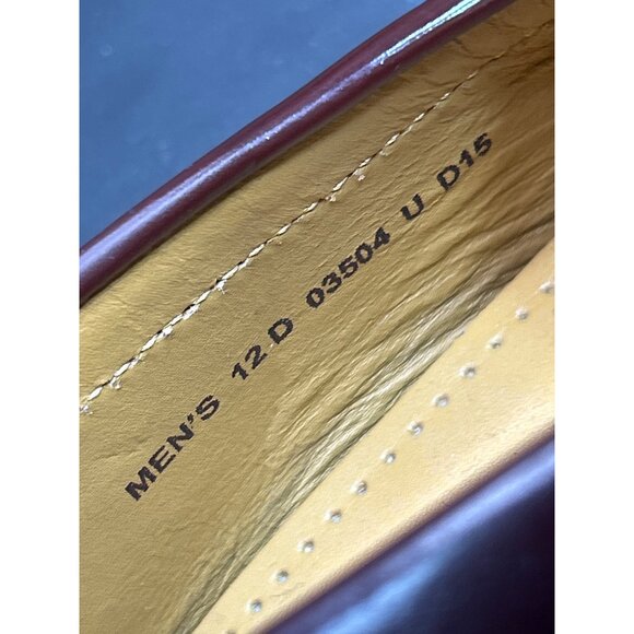 Cole Haan Mens Burgundy Leather PINCH Penny Loafers Size 12 D Dress Shoes - Picture 9 of 12